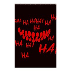 Demonic Laugh, Spooky Red Teeth Monster In Dark, Horror Theme Shower Curtain 48  X 72  (small)  by Casemiro