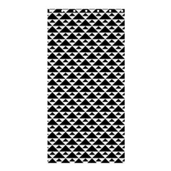 Black And White Triangles Pattern, Geometric Shower Curtain 36  X 72  (stall)  by Casemiro