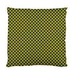 Cute Yellow Tartan Pattern, Classic Buffalo Plaid Theme Standard Cushion Case (two Sides) by Casemiro