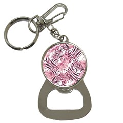 Pink Leaves Bottle Opener Key Chain by goljakoff