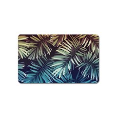 Tropical Leaves Magnet (name Card) by goljakoff