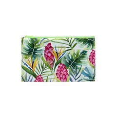 Tropical Flowers Cosmetic Bag (xs) by goljakoff