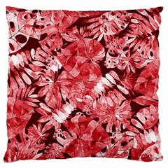 Red Leaves Large Cushion Case (one Side) by goljakoff