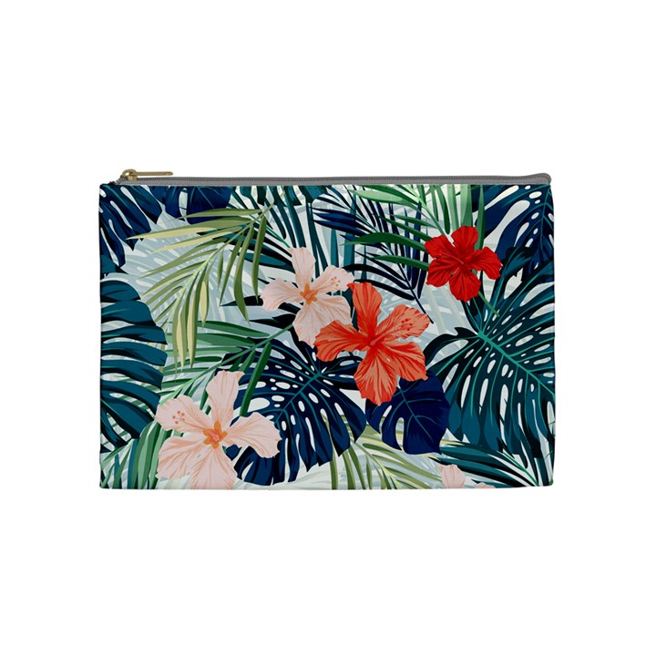 Tropical flowers Cosmetic Bag (Medium)