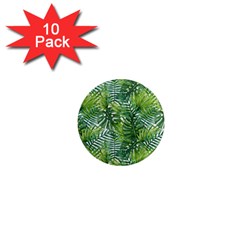 Green Leaves 1  Mini Magnet (10 Pack)  by goljakoff