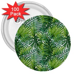 Green Leaves 3  Buttons (100 Pack)  by goljakoff