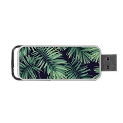 Green Palm Leaves Portable Usb Flash (one Side) by goljakoff