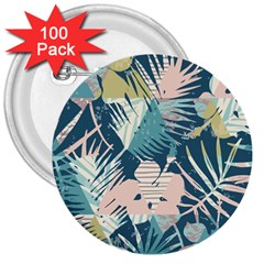 Abstract Flowers 3  Buttons (100 Pack)  by goljakoff