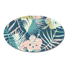 Abstract Flowers Oval Magnet by goljakoff