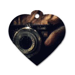 Creative Undercover Selfie Dog Tag Heart (Two Sides)