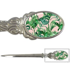 Green Leaves On Pink Letter Opener by goljakoff