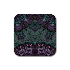 Mandala Corset Rubber Coaster (square)  by MRNStudios