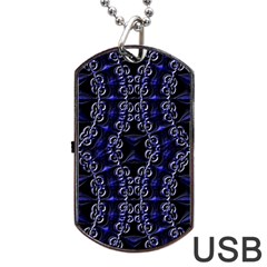 Mandala Cage Dog Tag Usb Flash (one Side) by MRNStudios