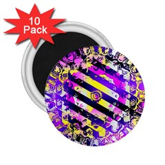 Pop Punk Mandala 2 25  Magnets (10 Pack)  by MRNStudios