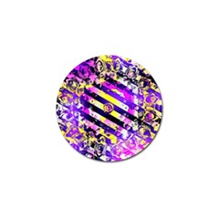 Pop Punk Mandala Golf Ball Marker by MRNStudios