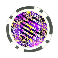 Pop Punk Mandala Poker Chip Card Guard by MRNStudios