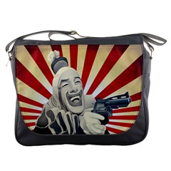 Happiness Is A Warm Clown Messenger Bag by RetroCrazy