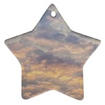 Cloudscape Photo Print Ornament (Star) Front