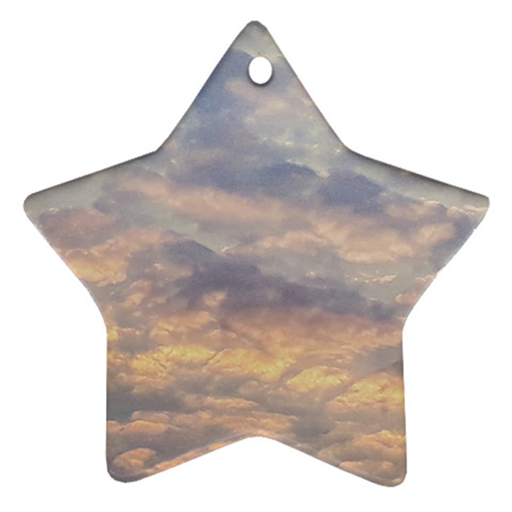 Cloudscape Photo Print Ornament (Star)