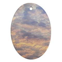 Cloudscape Photo Print Oval Ornament (two Sides) by dflcprintsclothing