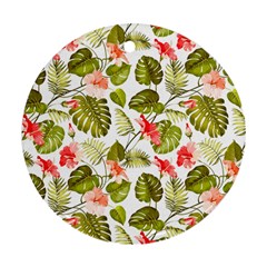 Tropical Flowers Ornament (round) by goljakoff