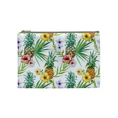 Tropical Pineapples Cosmetic Bag (medium) by goljakoff