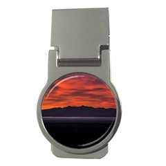 Las Aguilas Viewpoint, El Chalten, Argentina Money Clips (round)  by dflcprintsclothing