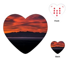 Las Aguilas Viewpoint, El Chalten, Argentina Playing Cards Single Design (Heart)