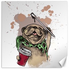 Pug Lover Coffee Canvas 20  X 20 