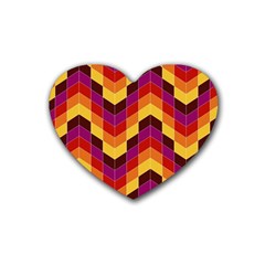 Geometric  Rubber Coaster (heart) 