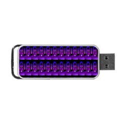 Violet Retro Portable Usb Flash (one Side) by Sparkle