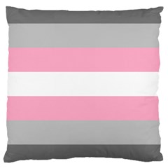 Demigirl Pride Flag Lgbtq Large Cushion Case (two Sides) by lgbtnation