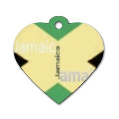 Jamaica, Jamaica  Dog Tag Heart (two Sides) by Janetaudreywilson