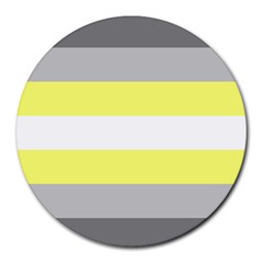 Deminonbinary Pride Flag Lgbtq Round Mousepads by lgbtnation