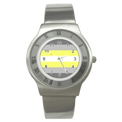 Deminonbinary Pride Flag Lgbtq Stainless Steel Watch by lgbtnation