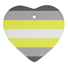 Deminonbinary Pride Flag Lgbtq Heart Ornament (two Sides) by lgbtnation