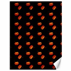 Kawaii Pumpkin Black Canvas 36  X 48  by vintage2030