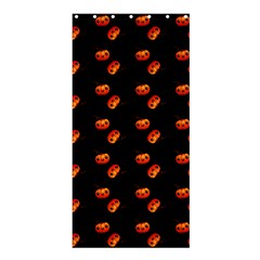 Kawaii Pumpkin Black Shower Curtain 36  X 72  (stall)  by vintage2030