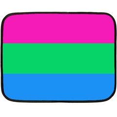 Polysexual Pride Flag Lgbtq Double Sided Fleece Blanket (mini)  by lgbtnation