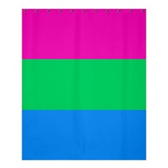 Polysexual Pride Flag Lgbtq Shower Curtain 60  X 72  (medium)  by lgbtnation