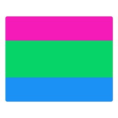 Polysexual Pride Flag Lgbtq Double Sided Flano Blanket (large)  by lgbtnation