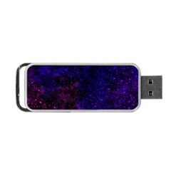 Blue,pink,red And Purple Galaxy Portable Usb Flash (two Sides)