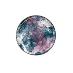 Teal And Purple Alcohol Ink Hat Clip Ball Marker