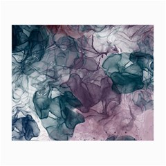 Teal And Purple Alcohol Ink Small Glasses Cloth