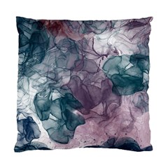 Teal And Purple Alcohol Ink Standard Cushion Case (two Sides)