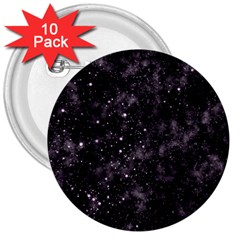 Pink Gray Galaxy 3  Buttons (10 Pack) 