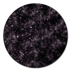 Pink Gray Galaxy Magnet 5  (round)