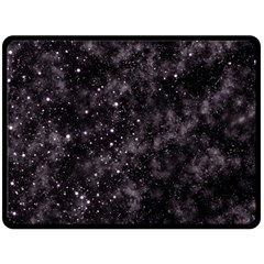 Pink Gray Galaxy Double Sided Fleece Blanket (large) 