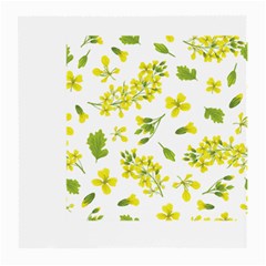 Yellow Flowers Medium Glasses Cloth by designsbymallika