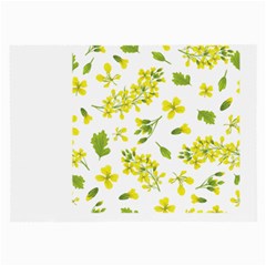 Yellow Flowers Large Glasses Cloth (2 Sides) by designsbymallika